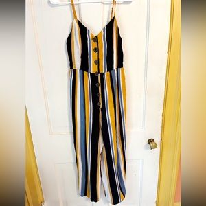 Striped jumpsuit